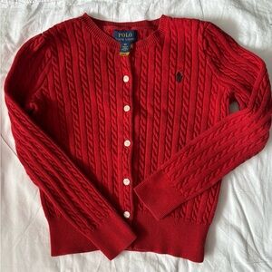 Polo by Ralph Lauren Women's Vibrant Red Cardigan